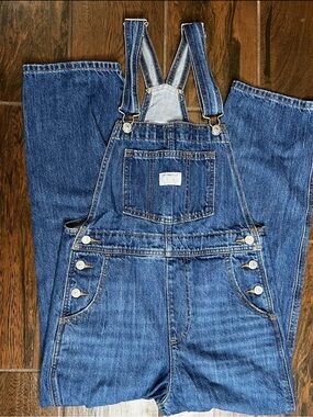 Levi’s Denim Dark Wash Jeans Overalls XS Women’s